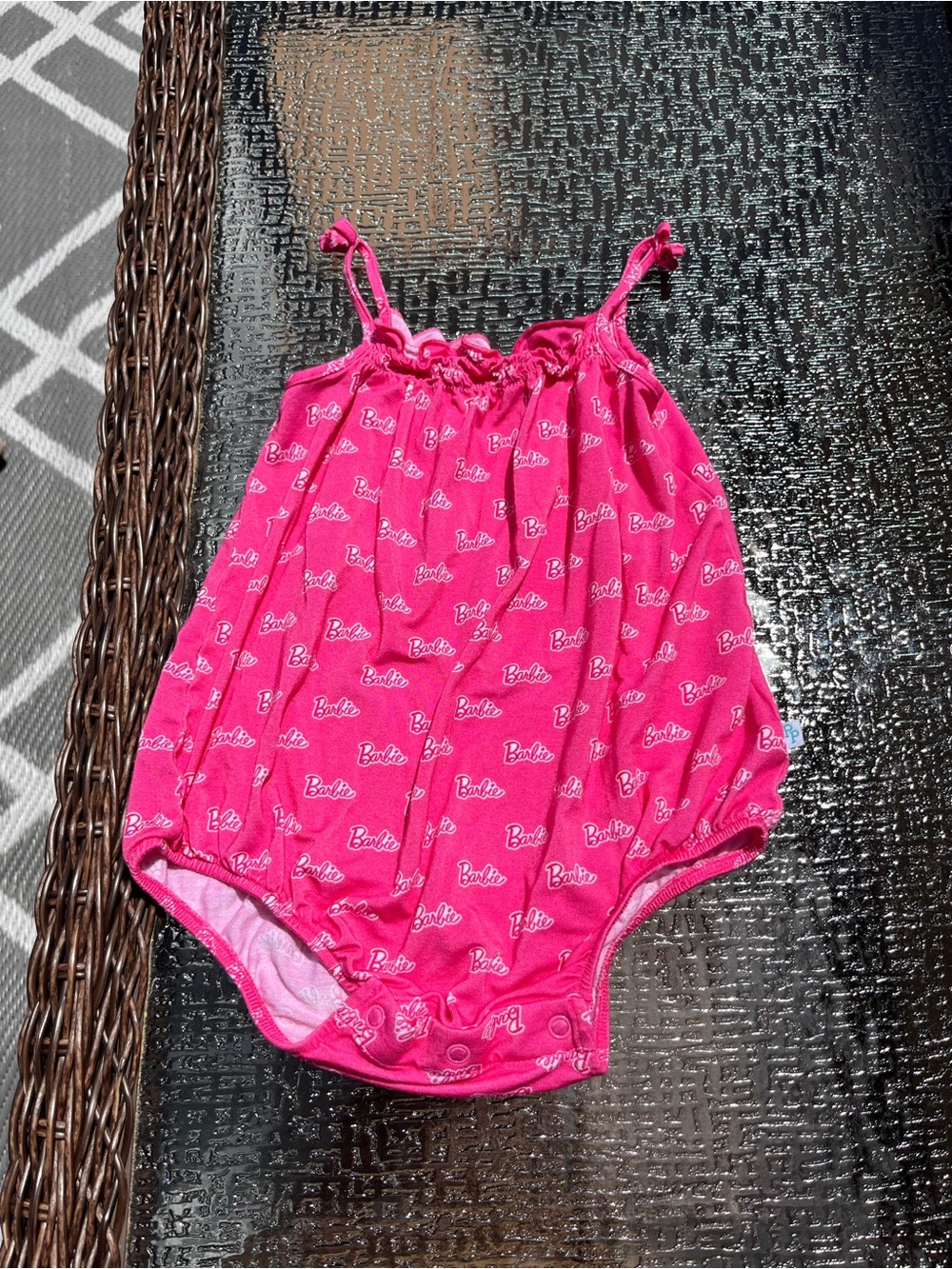 Posh Peanut x Barbie Tank Bubble Romper Size 18-24 months